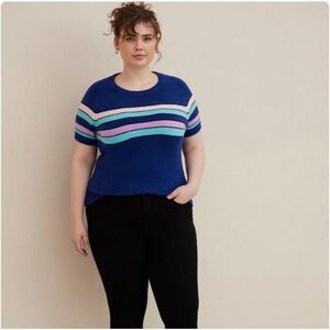 Torrid vegan cashmere short sleeve 3x pullover sweater